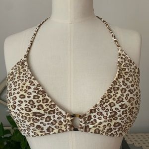 Leopard Print Two Piece Swimsuit